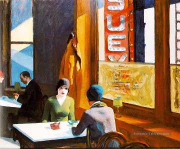 Edward Hopper œuvres - chop suey 1929 Edward Hopper